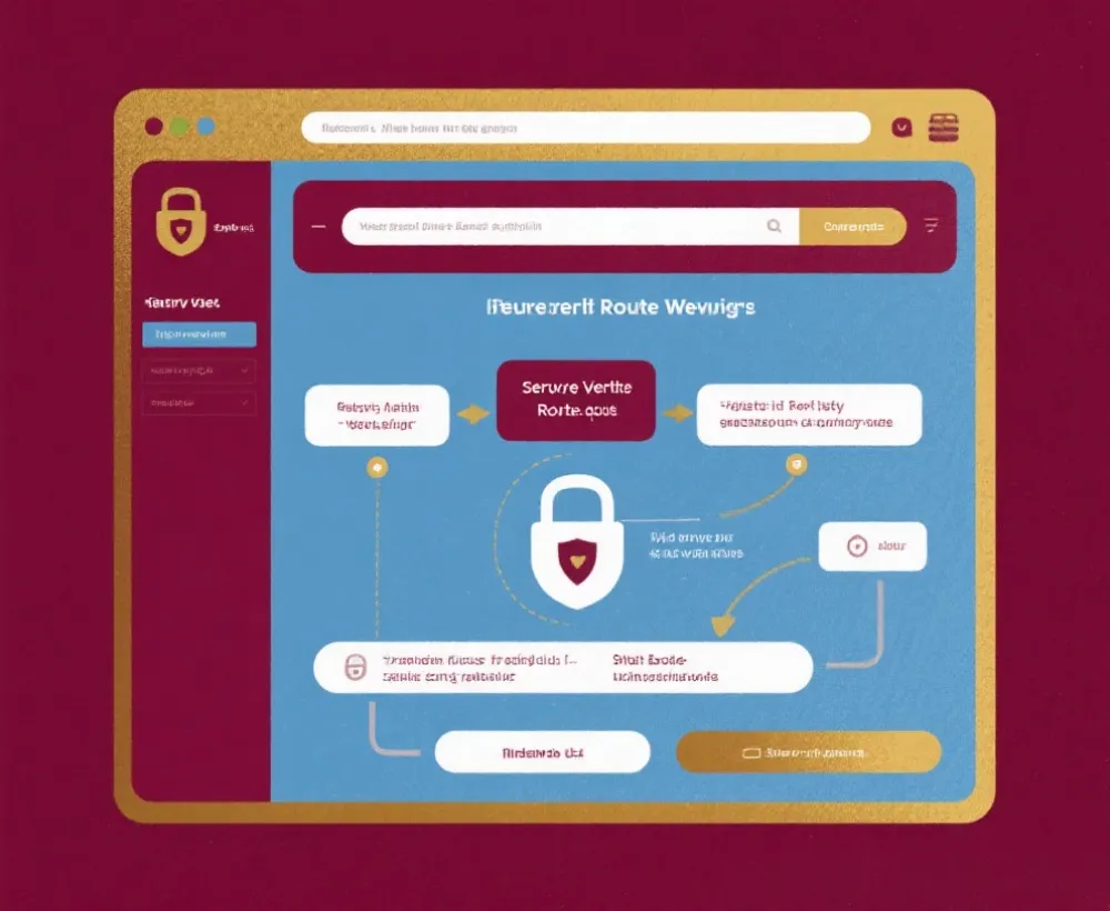 搜索验证路由流程示意图